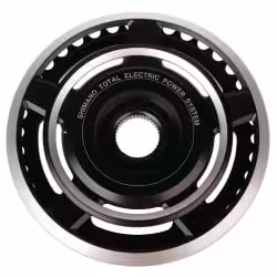 Shimano Kettenblatt STEPS SM-CRE60 38 Zähne ohne Hosenschutz grau
