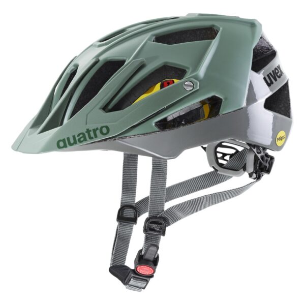 Radhelm quatro cc MIPS moss green rhino 56-61