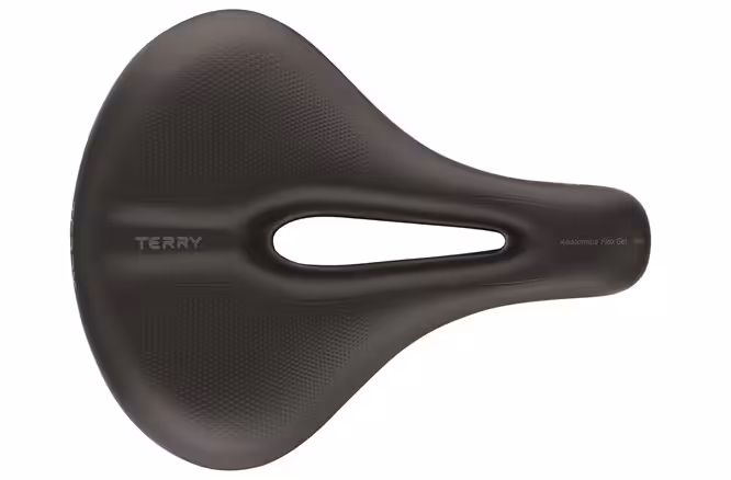 Terry Sattel Anatomica Flex Gel Man mit Öffnung schwarz