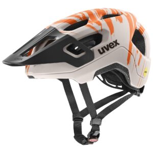 uvex react jr. MIPS warm grey-orange matt 52-56